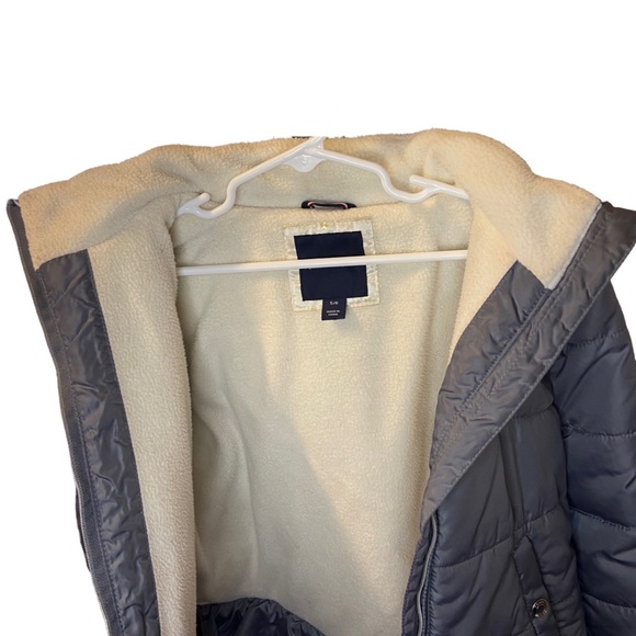 Tommy Hilfiger Gray Ruffle Winter Coat Girls Size 5/6 - Picture 10 of 16